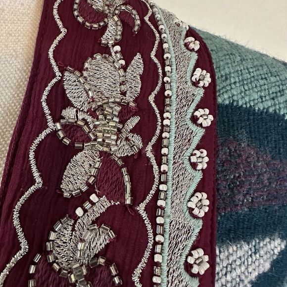 NWT Soft Surroundings Icons Kimono Wrap One Size Acrylic Beaded Embroided - Picture 7 of 10